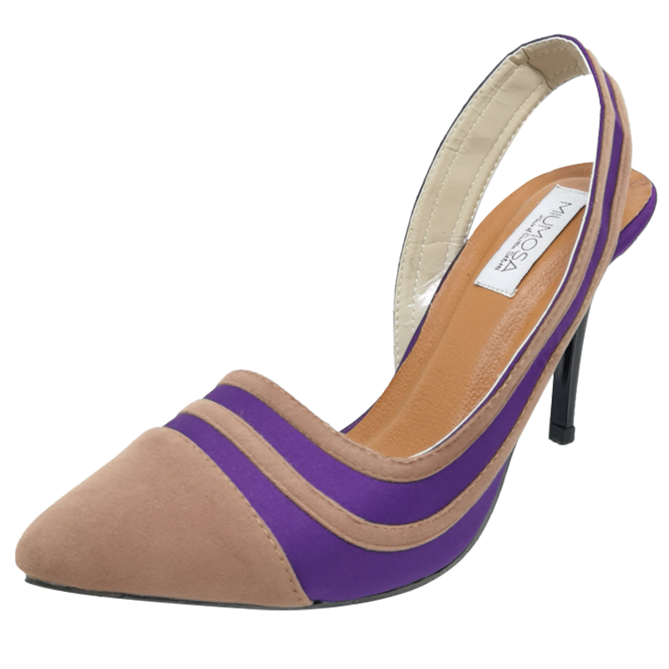 Lavender Emilie Layered Slingback Pumps