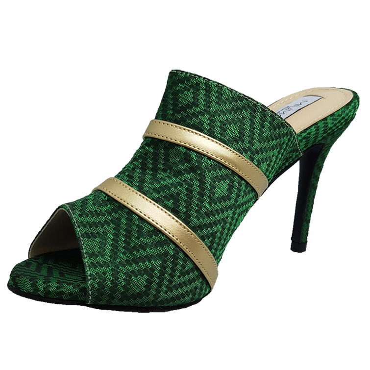 Gendis Tenun Peep Toe Stiletto