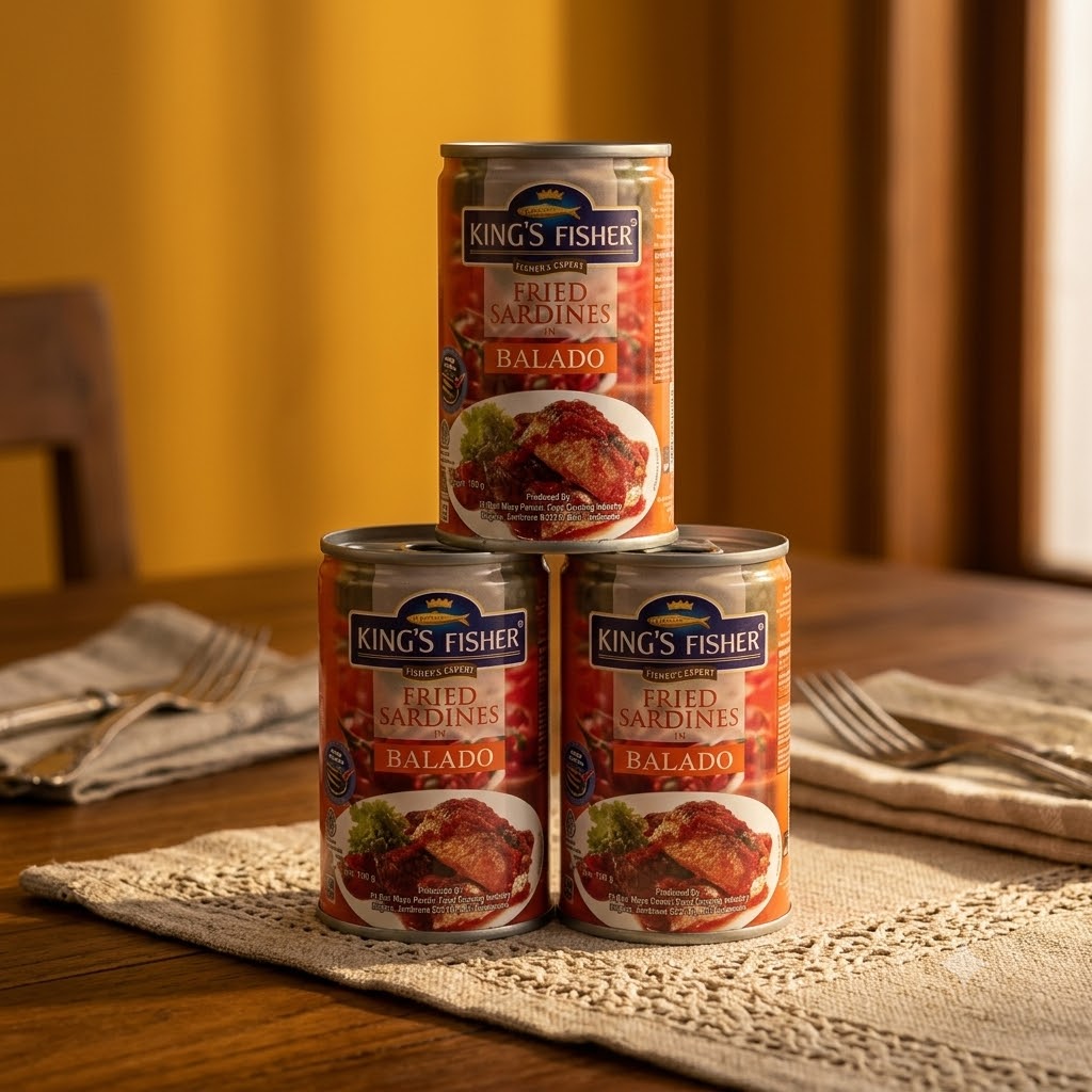 KING'S FISHER Fried Sardines In Balado (425g)