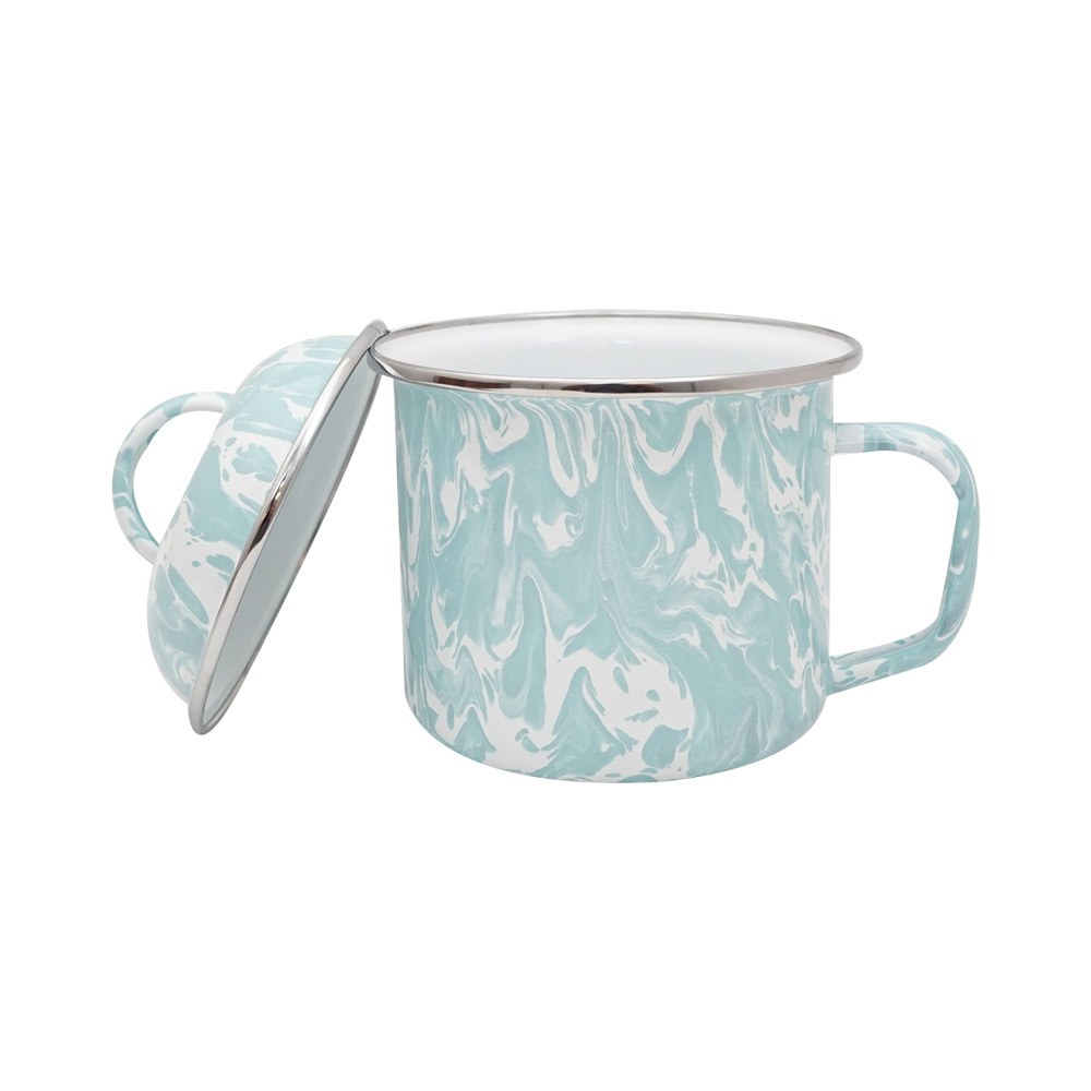 MUG DORENG SEAGLASS WITH COVER 12CM