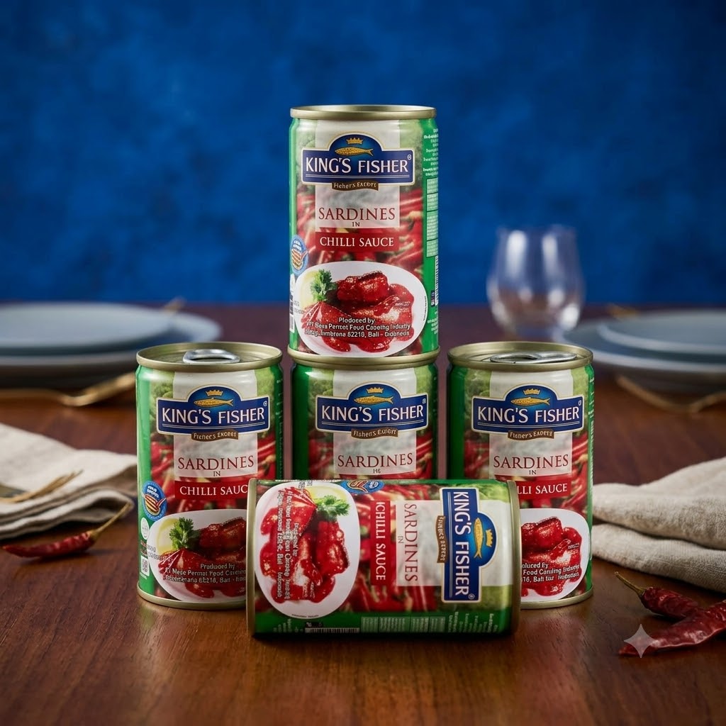 KING'S FISHER Sardines in Chili Sauce (155g)