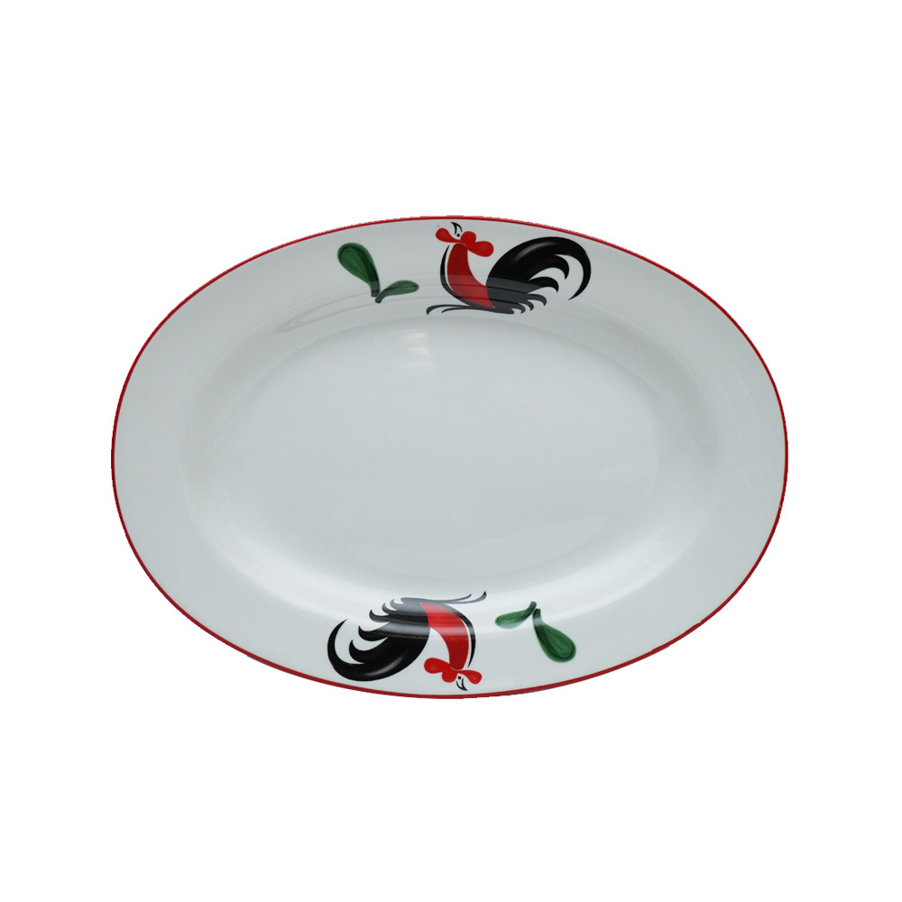 PLATE OVAL KUKURUYUK 12 INCHI KPK-12OP