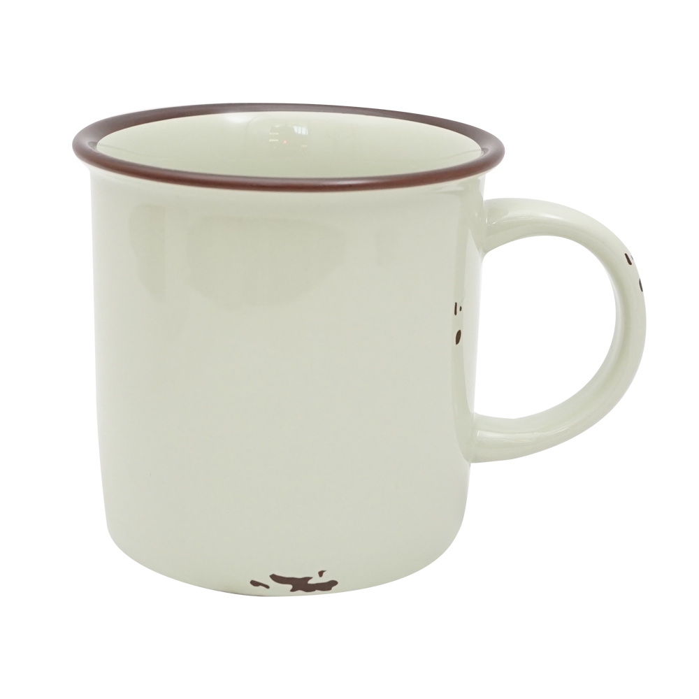 MUG PORCELAIN VINTAGE CREAM KSK 02 CM