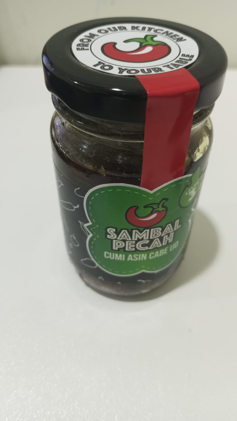 sambal pecah Cumi Asin Cabe Ijo
