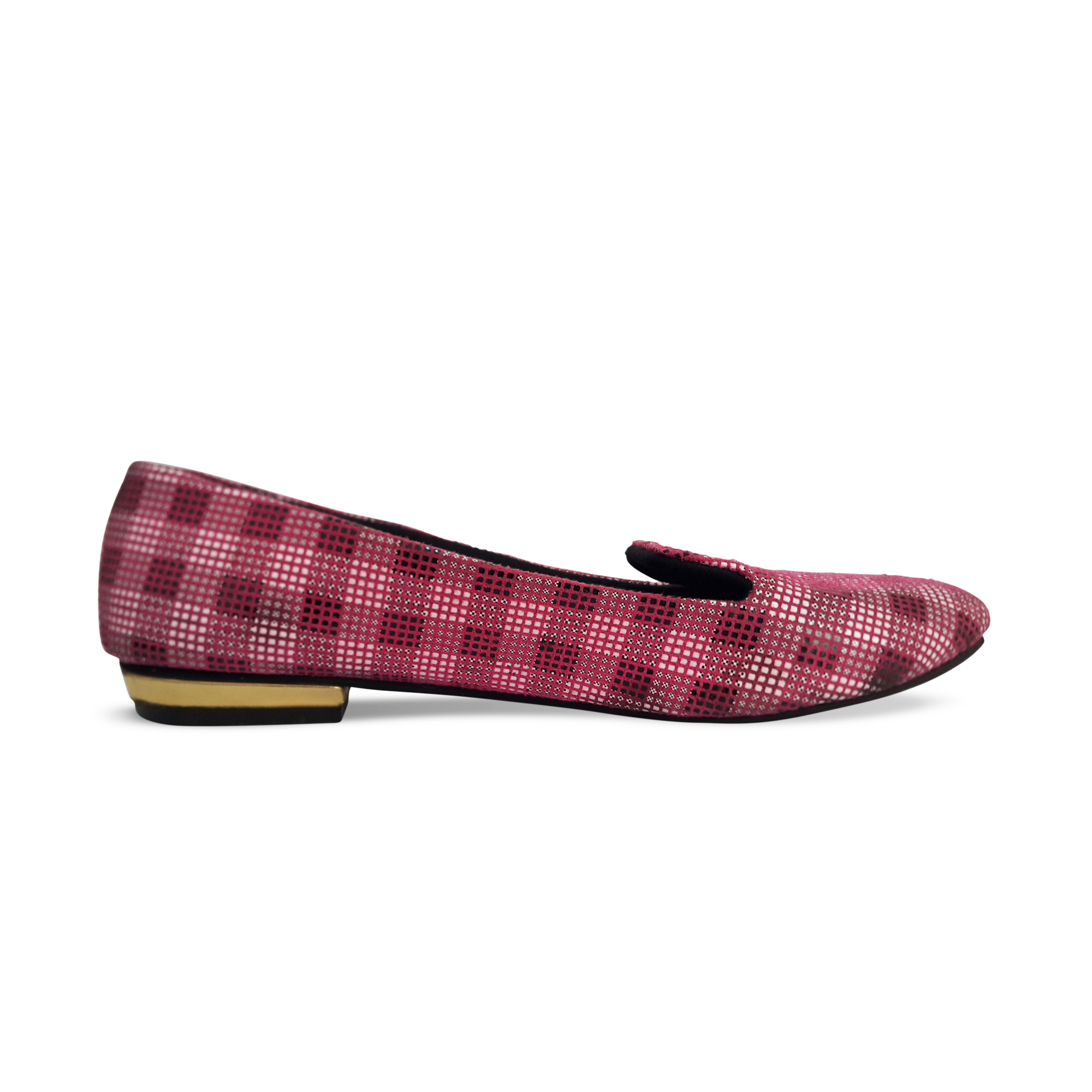 Pink Tartans Flip Flop Flats