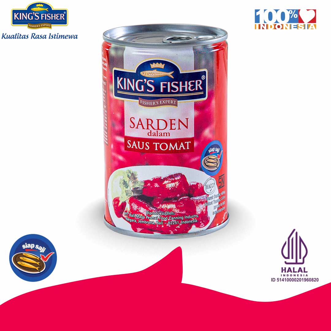 KING'S FISHER SARDINES IN TOMATO SAUCE 155