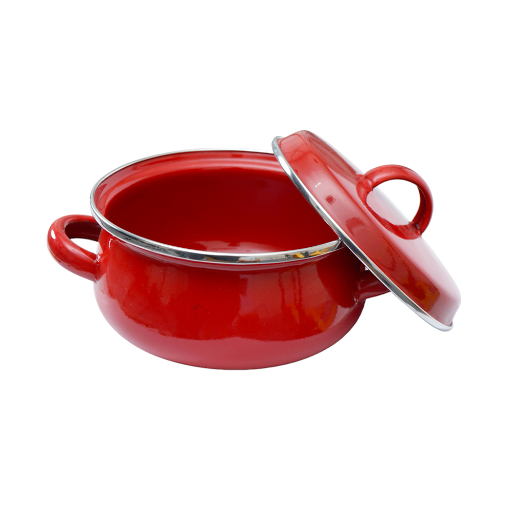 MINI POT ENAMEL RED 14 CM KI-102/14 DMH