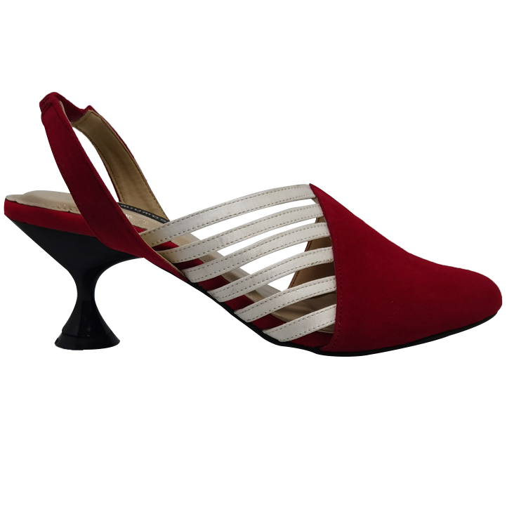 Putripari Red White Casual Slip-on