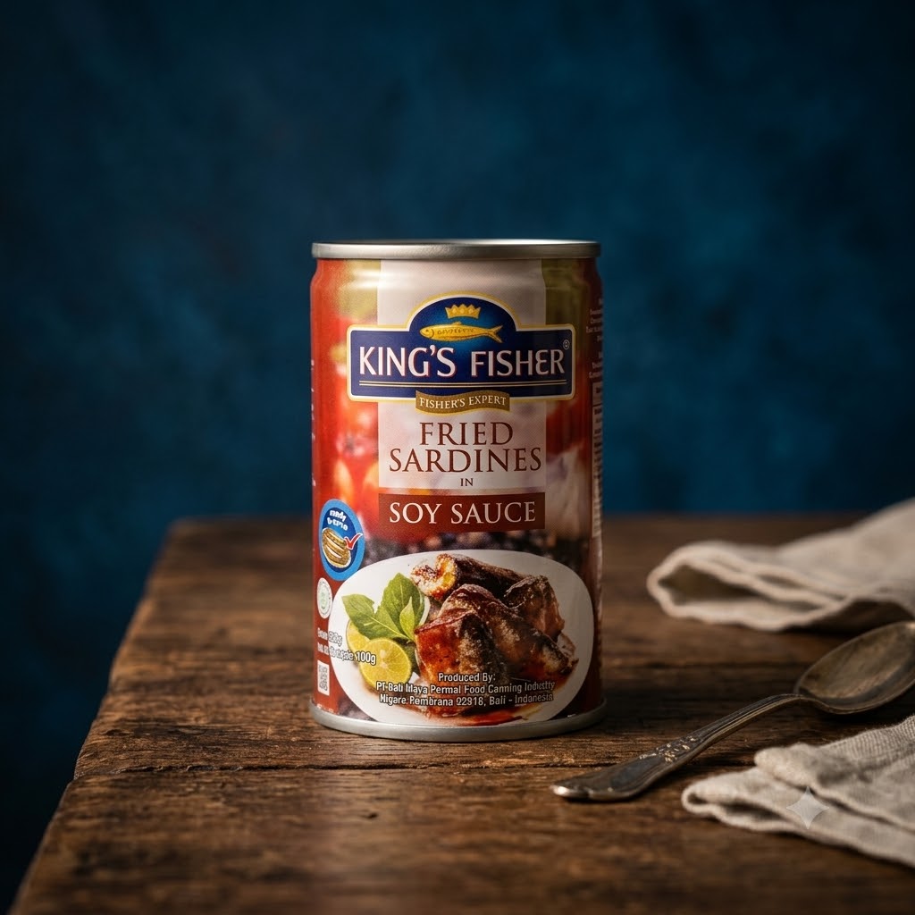 KING'S FISHER FRIED SARDINES IN SOY SAUCE