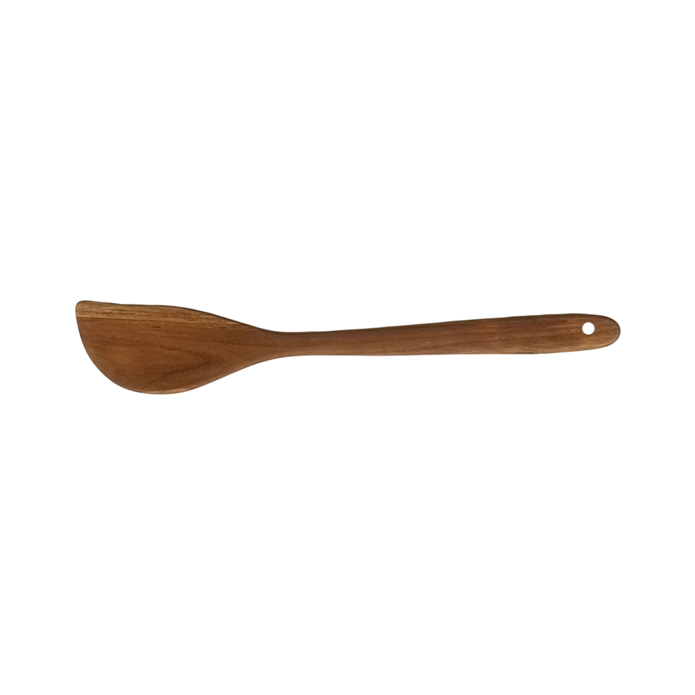 TEAKWOOD SPATULA CURVED 35CM KW1-ST001