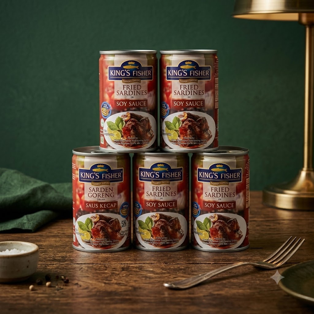 KING'S FISHER Fried Sardines in Soy Sauce (425g)
