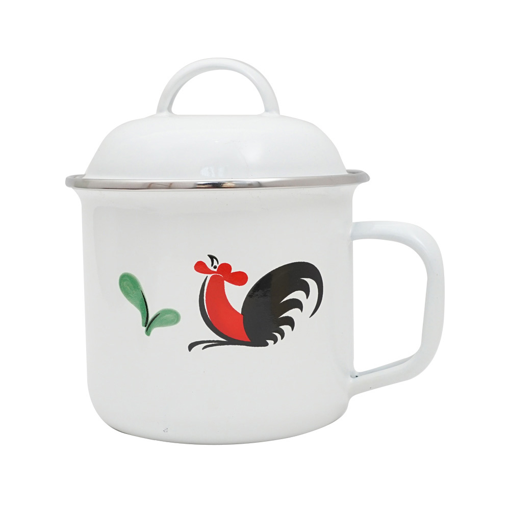 MUG KUKURUYUK WITH COVER 12CM